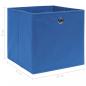 Preview: Aufbewahrungsboxen 4 Stk. Blau 32x32x32 cm Stoff