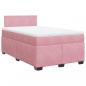 Preview: Boxspringbett mit Matratze Rosa 120x200 cm Samt