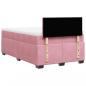 Preview: Boxspringbett mit Matratze Rosa 120x200 cm Samt