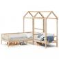 Preview: ARDEBO.de - Tagesbett und Bank mit Dach 90x200 cm Kiefernholz