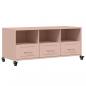 Preview: TV-Schrank Rosa 100,5x39x43,5 cm Stahl