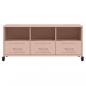 Preview: TV-Schrank Rosa 100,5x39x43,5 cm Stahl