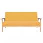 Preview: 3-Sitzer Sofa Stoff Gelb