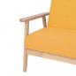 Preview: 3-Sitzer Sofa Stoff Gelb