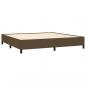 Preview: Boxspringbett mit Matratze Dunkelbraun 200x200 cm Stoff