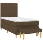 Preview: Boxspringbett mit Matratze Dunkelbraun 80x200 cm Stoff