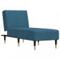 Preview: Chaiselongue Blau Samt