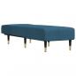 Preview: Chaiselongue Blau Samt