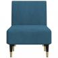 Preview: Chaiselongue Blau Samt