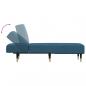 Preview: Chaiselongue Blau Samt