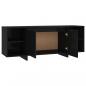 Preview: TV-Schrank Schwarz 130x35x50 cm Holzwerkstoff