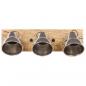 Preview: Wandlampe Industriestil Silbern 70x23 cm E27 Mangoholz