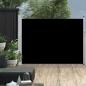 Preview: ARDEBO.de - Ausziehbare Seitenmarkise 120×500 cm Schwarz