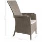 Preview: Keter Gartensessel Vermont 2 Stk. Verstellbar Cappuccino-Braun