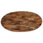 Preview: Couchtisch Recyceltes Massivholz Teak Oval 120x60x30 cm