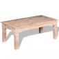 Preview: ARDEBO.de - Couchtisch Akazienholz 110x60x45 cm