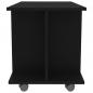 Preview: TV-Schrank mit Rollen Schwarz 80x40x45 cm Holzwerkstoff