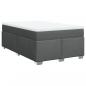 Preview: Boxspringbett mit Matratze Dunkelgrau 120x190 cm Stoff