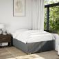 Preview: Boxspringbett mit Matratze Dunkelgrau 120x190 cm Stoff