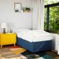 Preview: Boxspringbett mit Matratze Blau 90x200 cm Stoff