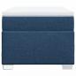 Preview: Boxspringbett mit Matratze Blau 90x200 cm Stoff