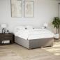 Preview: Boxspringbett mit Matratze Taupe 140x200 cm Stoff