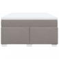 Preview: Boxspringbett mit Matratze Taupe 140x200 cm Stoff