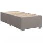 Preview: Bettgestell ohne Matratze Taupe 100x200 cm Stoff