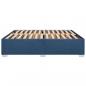 Preview: Bettgestell ohne Matratze Blau 200x200 cm Stoff