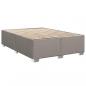 Preview: Bettgestell ohne Matratze Taupe 140x200 cm Stoff