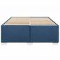 Preview: Bettgestell ohne Matratze Blau 140x190 cm Stoff