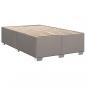 Preview: Bettgestell ohne Matratze Taupe 120x200 cm Stoff