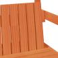 Preview: Massivholzbett und Bank mit Dach Orange 75x190 cm Kiefernholz