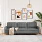 Preview: 3-Sitzer-Sofa Dunkelgrau 210 cm Stoff