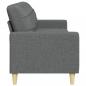 Preview: 3-Sitzer-Sofa Dunkelgrau 210 cm Stoff