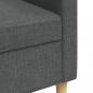 Preview: 3-Sitzer-Sofa Dunkelgrau 210 cm Stoff