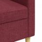 Preview: 3-Sitzer-Sofa Weinrot 210 cm Stoff