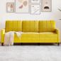 Preview: ARDEBO.de - 3-Sitzer-Sofa Gelb 180 cm Samt