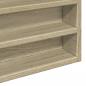 Preview: Vitrinenschrank Sonoma-Eiche 100x8,5x58 cm Holzwerkstoff