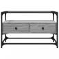 Preview: TV-Schrank mit Glasplatte Grau Sonoma 80x35x51 cm Holzwerkstoff