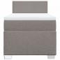 Preview: Boxspringbett mit Matratze Taupe 90x190 cm Stoff