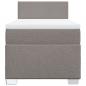 Preview: Boxspringbett mit Matratze Taupe 90x200 cm Stoff