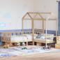 Preview: Tagesbett Set mit Dach 90x200 cm Massivholz Kiefer