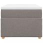 Preview: Boxspringbett mit Matratze Taupe 90x200 cm Stoff