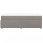 Preview: Boxspringbett mit Matratze Taupe 90x200 cm Stoff