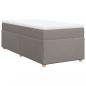 Preview: Boxspringbett mit Matratze Taupe 90x200 cm Stoff