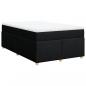 Preview: Boxspringbett mit Matratze Schwarz 120x200 cm Stoff