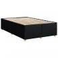 Preview: Boxspringbett mit Matratze Schwarz 120x200 cm Stoff