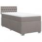 Preview: Boxspringbett mit Matratze Taupe 100x200 cm Stoff