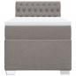 Preview: Boxspringbett mit Matratze Taupe 100x200 cm Stoff